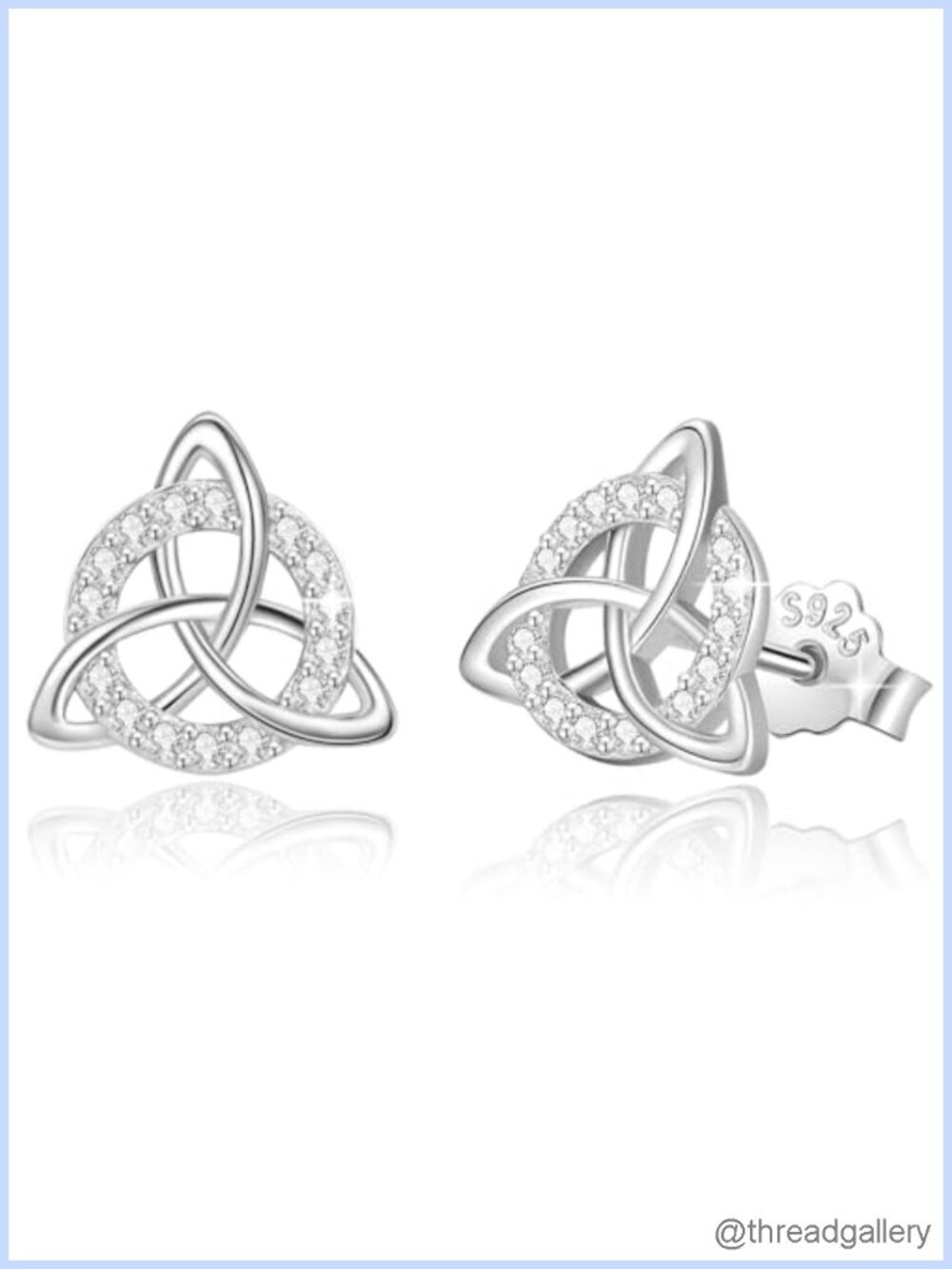 18K Gold Plated Sterling Silver Heart Star Stud Earrings Hypoallergenic Jewelry